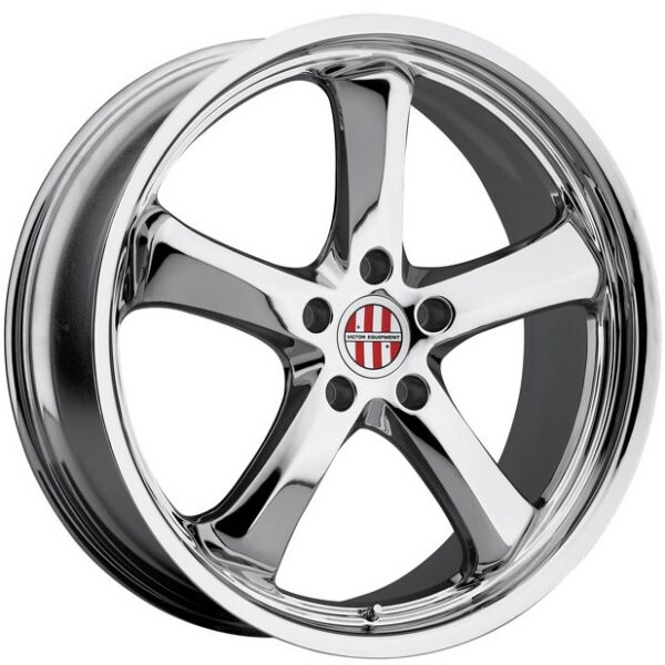 Victor Turismo 8x19 ET45 5x130 d71.6 Hyper Silver Mirror Cut Lip